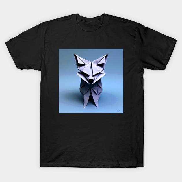 ORIGAMI FOX #001 (FRAMED) T-Shirt by RickTurner